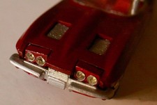 Corvette C2 Sting Ray Cabrio Modellauto 1:43 Corgi Toys dunkelrot