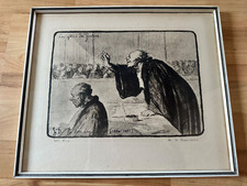 Les Gens De Justice Honore Daumier  Signiert Nummeriert