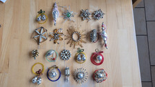 antiker Gablonzer Gablonz Christbaumschmuck , 20 wunderbare Teile