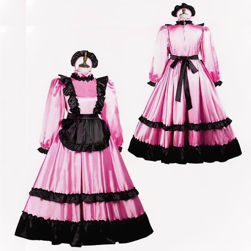 Gothic lolita girl maid pink - gothic,