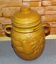 Rumtopf mit Deckel, Braun und