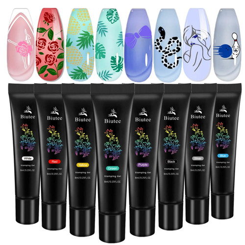 Stamping gel set - 8, 8ml