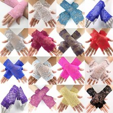 SPITZE ARMSTULPEN ELASTISCHE HANDSCHUHE GOTHIC WGT FESTIVAL COSPLAY LOLITA  PUNK