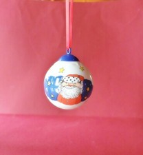 Thomas York Janosch Weihnachtsland Porzellankugel Weihnachtskugel 1996 Nikolaus