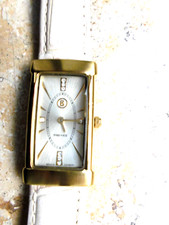 *Bogner-Fire + Ice*, hübsche Damenarmbanduhr mit Strass,beige-gold, fast wie neu