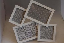 Weißer Holz Collage Foto