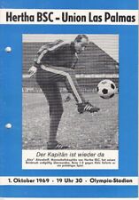 1.10.69 Uefa Cup Hertha BSC Berlin - Union Las Palmas DFB Deutschland.