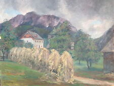 ::LEOPOLD BITTENAUER *1899 -1974 ÖSTERREICH ANTIK °HEUHOCKEN ALTES ÖLGEMÄLDE TOP