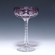 Bleikristall Römer Sektschale Frankreich / Belgien um 1910 - amethyst