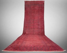 17 x 4,5 Fuß ANTIK ERSARI NOMADE TÜRKMEN LÄUFER TEPPICH BUKHARA ORIENTTEPPICH 19.