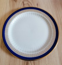 Winterling Markleuthen Bavaria Porzellan Blau Goldrand  Teller / Kuchenteller