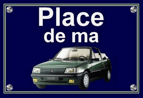 Plakette place peugeot - plakette, ma