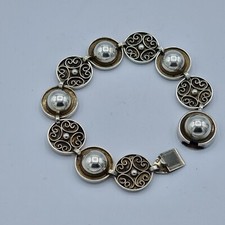 schönes Armband Silber 835 punziert Gustav Hauber 18,5 cm