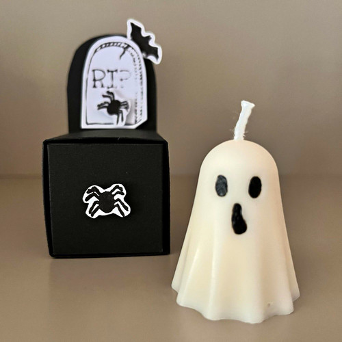 Halloween geisterkerze set aus - halloween,