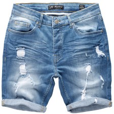 Herren Destroyed Jeans Shorts