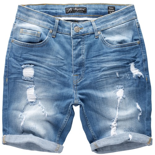 Herren destroyed jeans shorts - destroyed,