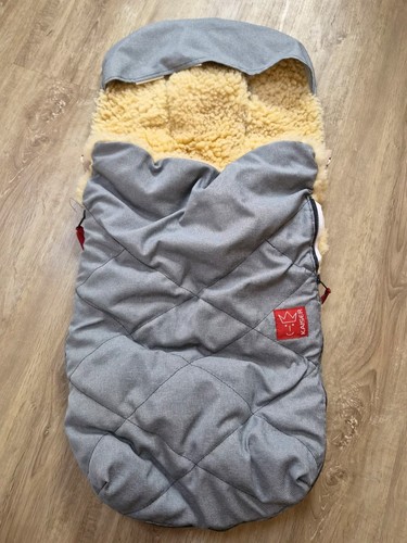 Grauer lammfell fußsack - fußsack, von