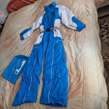 Schneeanzug, Skianzug, Wed'ze,Gr. 152, blau/weiß, Kapuze,pull'n fit,gut erhalten