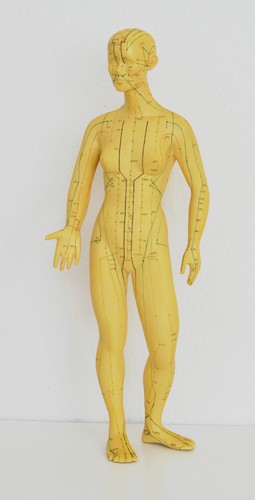 Vintage akupunktur figur - akupunktur,
