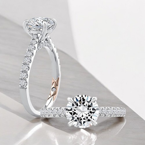 Diamant ring gold lab - ring,