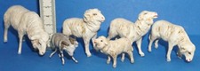 Schafe Schafherde Masse Figuren für Krippe Weihnachtsberg Erzgebirge URALT