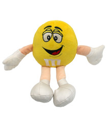 M&M`s Plüschtier gelb  26 cm Stofftier Kuscheltier MMs Plüsch Süßigkeit Werbung