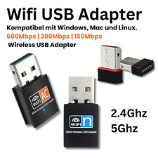 USB Stick Wifi AC 600Mbps 300Mbps Wireless Adapter 2.4Ghz 5Ghz Dongle Dual Band