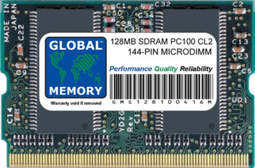 128mb pc100 100mhz 144 pin - 100mhz, 144-pin