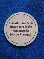 Bierdeckel Di Waibe Blaudern - Brauerei Grosch - Rödental Oeslau
