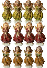 12 Dekoengel Weihnachtsschmuck