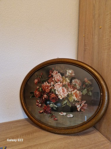 Kunstdruck oval inkl rahmen - inkl,