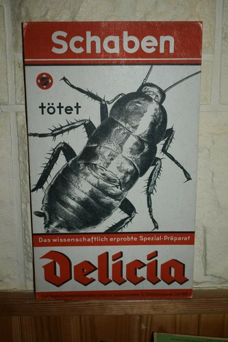 Original altes pappschild - original,