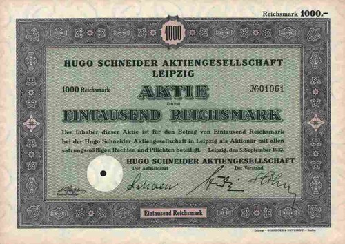 Hugo schneider 1932 - ag, leipzig