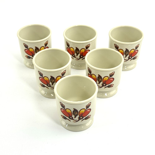 Vintage eierbecher 6er set - 6er, |