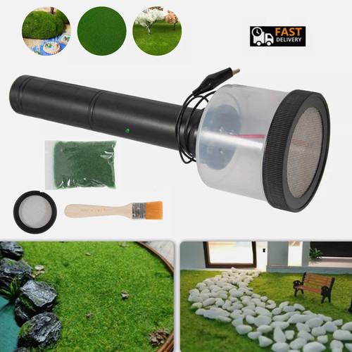 Static grass flock applicator - grass,