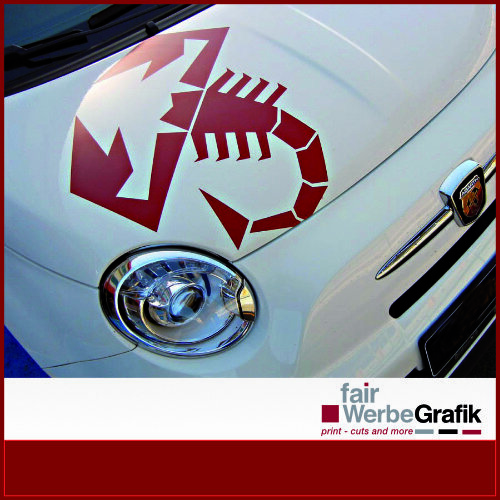 Fiat 500 skorpion - 500, aufkleber