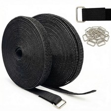 5/10m Klettband mit Schnallen