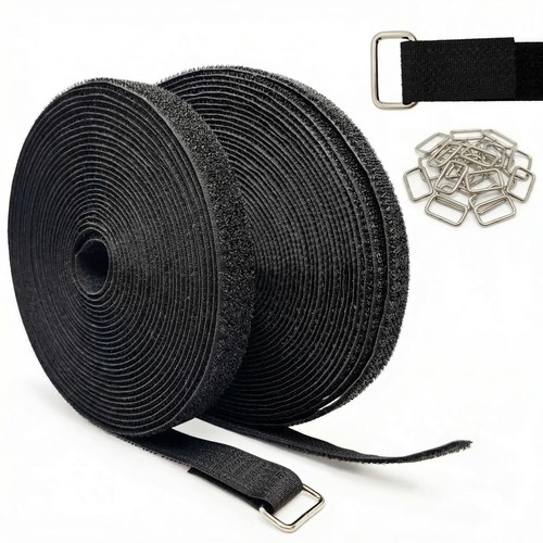 10m klettband mit schnallen - mit,