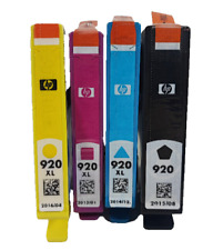 4x Original HP 920 BK 920 XL Tinten Set Satz OFFICEJET 6000 SE 6500A 7000 7500