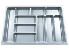 Besteckeinsatz Besteckkasten Schubladeneinsatz für Blum Tandembox Silbergrau