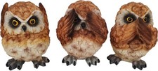 Dekofigur Eule 3 Motive 12 x