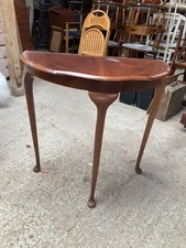 Holz Halbrund Tisch Vintage