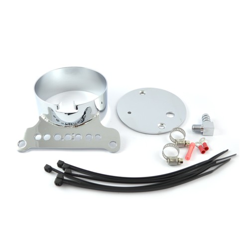 Tachohalter single kit chrome - tachohalter,