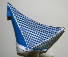 Karneval Narrenkappe Komiteemütze in Blautönen | NEU | Unikat | Größe 59/60