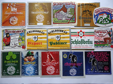 15 Etiketten, Schloßbrauerei