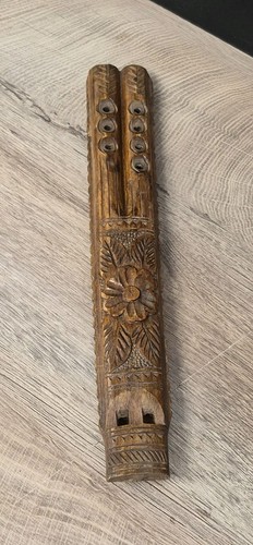 Vintage holz handgeschnitzt - holz,