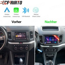 4+64G Für VW Sharan II 7N Seat Alhambra II 2010-21 Autoradio Android 15 GPS Navi