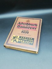 Adreßbuch Stadt Hannover 1939 original Adressbuch alt antik