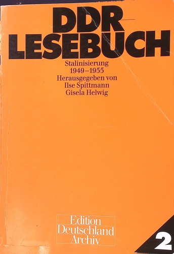 Ddr lesebuch teil 2 - ddr-lesebuch;, teil: