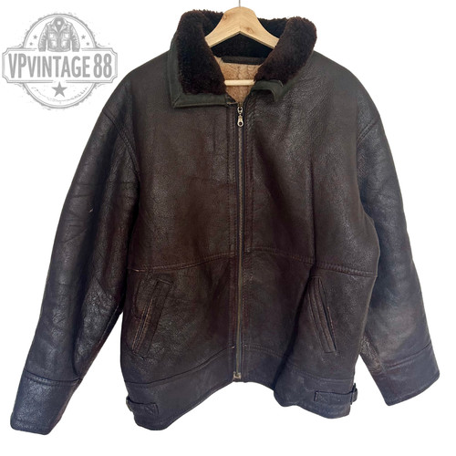 Vintage braun shearling - b-3,